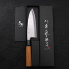 Deba Silver Steel #3 Kasumi Buffalo Teak Handle 180mm-[Musashi]-[Japanese-Kitchen-Knives]