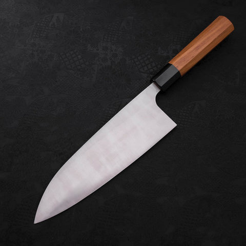Deba Silver Steel #3 Kasumi Buffalo Teak Handle 210mm-[Musashi]-[Japanese-Kitchen-Knives]