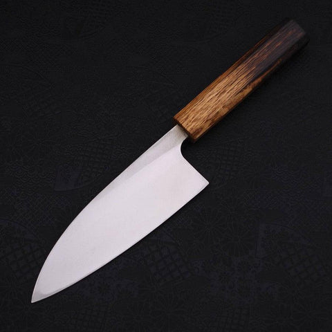 Deba Silver Steel #3 Kasumi Yaki Urushi Handle 150mm (5.9”)-[Musashi]-[Japanese-Kitchen-Knives]