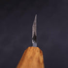 Deba Silver Steel #3 Kasumi Yaki Urushi Handle 150mm-[Musashi]-[Japanese-Kitchen-Knives]