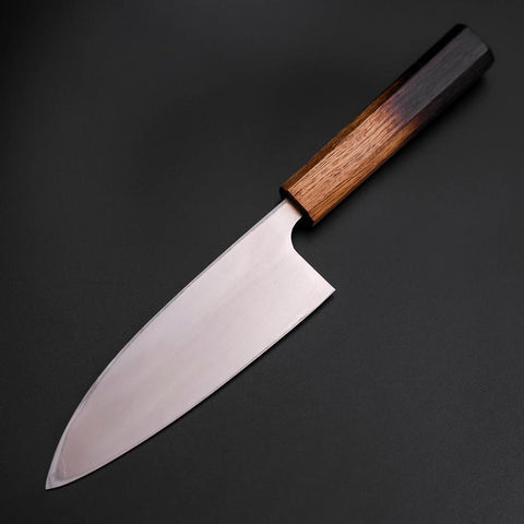 Deba Silver Steel #3 Kasumi Yaki Urushi Handle 165mm-[Musashi]-[Japanese-Kitchen-Knives]