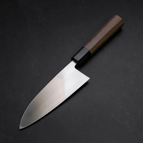 Deba VG-10 Damascus Buffalo Teak Handle 165mm (6.5”)-[Musashi]-[Japanese-Kitchen-Knives]