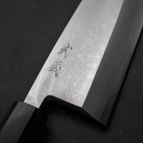 Deba VG-10 Damascus Buffalo Teak Handle 165mm-[Musashi]-[Japanese-Kitchen-Knives]
