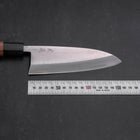 Deba VG-10 Damascus Buffalo Teak Handle 165mm-[Musashi]-[Japanese-Kitchen-Knives]