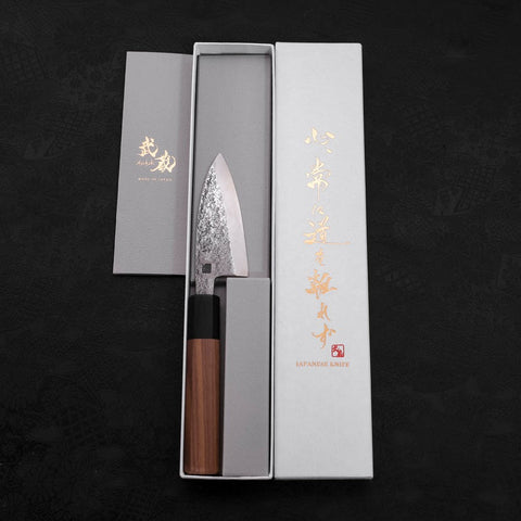 Deba VG-10 Nashiji Walnut Handle 90mm-[Musashi]-[Japanese-Kitchen-Knives]