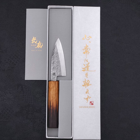 Deba VG-10 Nashiji Yaki-Urushi Handle 90mm-[Musashi]-[Japanese-Kitchen-Knives]
