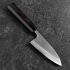 Deba White Steel #2 Kasumi Buffalo Ebony Handle 120mm-[Musashi]-[Japanese-Kitchen-Knives]