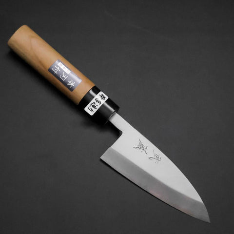 Deba White Steel #2 Kasumi Cherry Handle 105mm-[Musashi]-[Japanese-Kitchen-Knives]