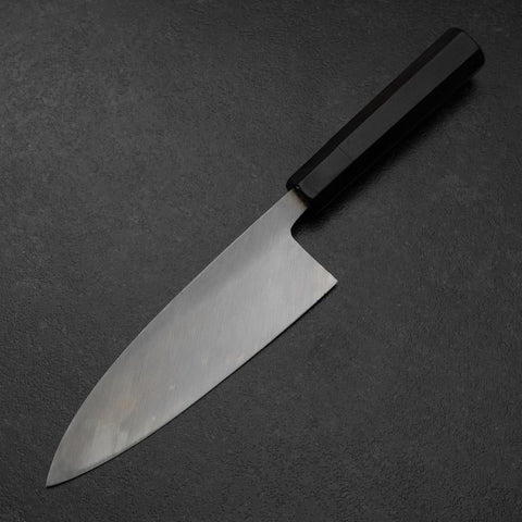 Deba White Steel #2 Kasumi Chokin Dragon Buffalo Ebony Handle 180mm (7”)