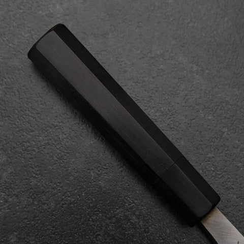 Deba White Steel #2 Kasumi Chokin Dragon Buffalo Ebony Handle 180mm (7”)