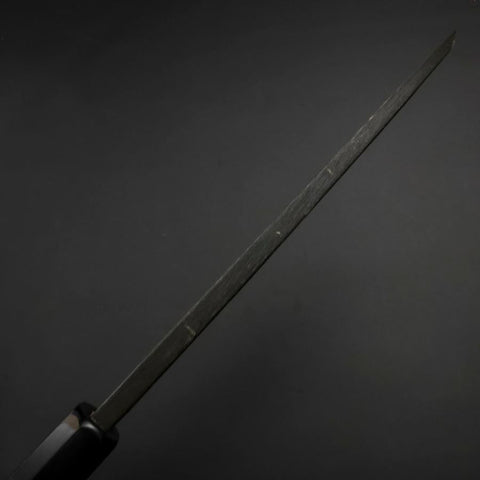 Deba White Steel #2 Kurouchi Buffalo Ebony Handle 180mm-[Musashi]-[Japanese-Kitchen-Knives]
