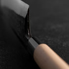 Deba White Steel #2 Kurouchi Tsuchime Cherry Handle 180mm (7”)-[Musashi]-[Japanese-Kitchen-Knives]