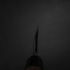 Deba White Steel #2 Kurouchi Tsuchime Walnut Handle 150mm-[Musashi]-[Japanese-Kitchen-Knives]