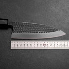 Deba White Steel #2 Kurouchi Tsuchime Walnut Handle 165mm-[Musashi]-[Japanese-Kitchen-Knives]