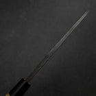 Deba White Steel #2 Left-Hand Kurouchi Tsuchime Cherry Handle 150mm (5.9”)-[Musashi]-[Japanese-Kitchen-Knives]