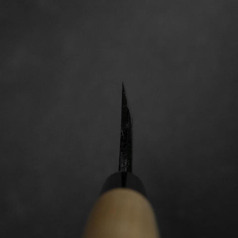 Deba White Steel #2 Left-Hand Kurouchi Tsuchime Cherry Handle 150mm-[Musashi]-[Japanese-Kitchen-Knives]