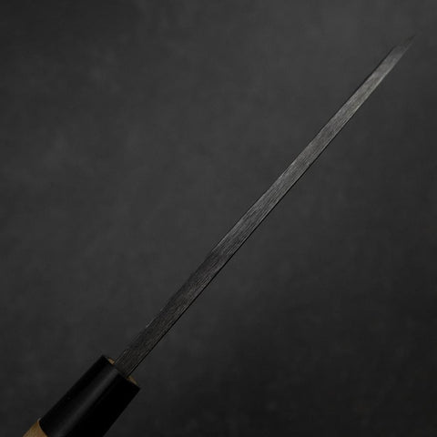 Deba White Steel #2 Left-Hand Kurouchi Tsuchime Cherry Handle 150mm-[Musashi]-[Japanese-Kitchen-Knives]