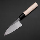 Deba White Steel #2 Nashiji Magnolia Handle 105mm-[Musashi]-[Japanese-Kitchen-Knives]