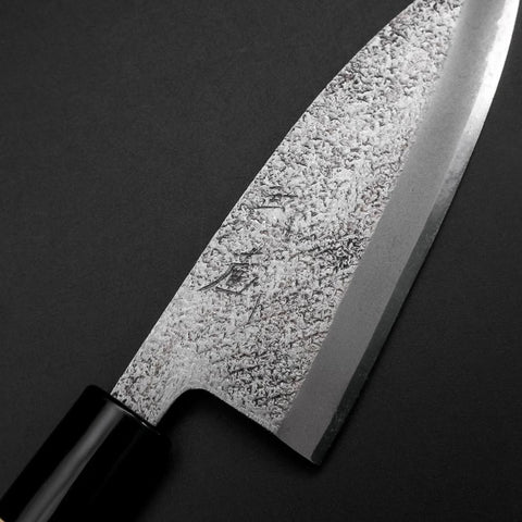 Deba White Steel #2 Nashiji Magnolia Handle 120mm-[Musashi]-[Japanese-Kitchen-Knives]