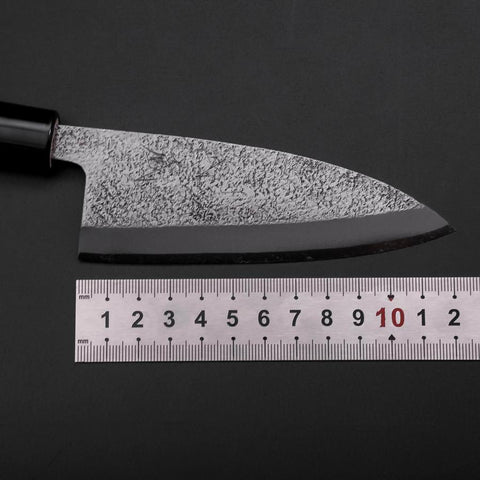 Deba White Steel #2 Nashiji Magnolia Handle 120mm-[Musashi]-[Japanese-Kitchen-Knives]