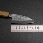 Deba White Steel #2 Nashiji Oak Handle 80mm-[Musashi]-[Japanese-Kitchen-Knives]
