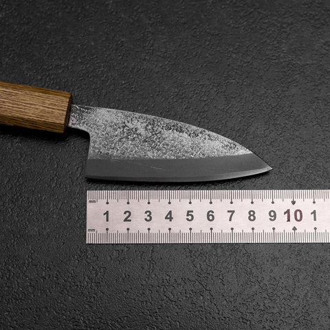 Deba White Steel #2 Nashiji Oak Handle 80mm-[Musashi]-[Japanese-Kitchen-Knives]