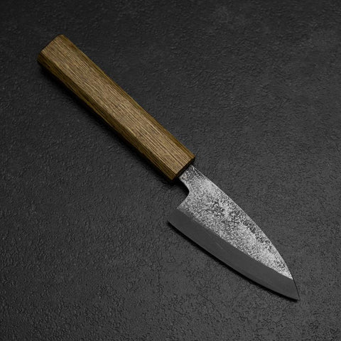 Deba White Steel #2 Nashiji Oak Handle 80mm-[Musashi]-[Japanese-Kitchen-Knives]