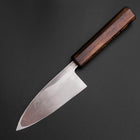 Deba White Steel #2 Nashiji Sumi Urushi Handle 120mm (4.7”)-[Musashi]-[Japanese-Kitchen-Knives]