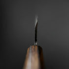 Deba White Steel #2 Nashiji Sumi Urushi Handle 120mm (4.7”)-[Musashi]-[Japanese-Kitchen-Knives]