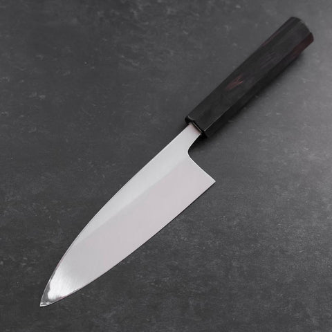 Deba White Steel #2 Kasumi Buffalo Ebony Handle 165mm-[Musashi]-[Japanese-Kitchen-Knives]