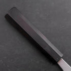 Deba White Steel #2 Kasumi Buffalo Ebony Handle 165mm-[Musashi]-[Japanese-Kitchen-Knives]