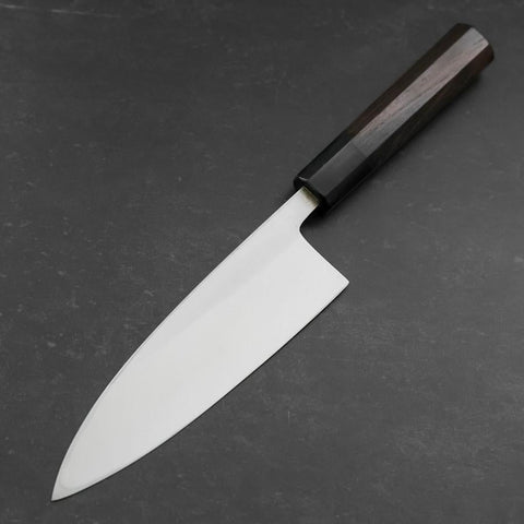 Deba White Steel #2 Kasumi Buffalo Ebony Handle 180mm-[Musashi]-[Japanese-Kitchen-Knives]