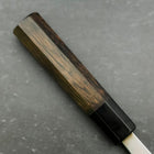 Deba White Steel #2 Kasumi Buffalo Ebony Handle 180mm-[Musashi]-[Japanese-Kitchen-Knives]