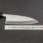 Deba White Steel #2 Kasumi Buffalo Ebony Handle 180mm-[Musashi]-[Japanese-Kitchen-Knives]