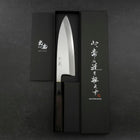 Deba White Steel #2 Kasumi Buffalo Ebony Handle 180mm-[Musashi]-[Japanese-Kitchen-Knives]