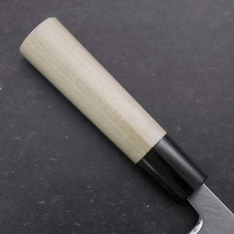 Deba White Steel #2 Kasumi Buffalo Magnolia Handle 165mm (Kurigata)-[Musashi]-[Japanese-Kitchen-Knives]