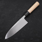 Deba White Steel #2 Kasumi Buffalo Magnolia Handle 180mm-[Musashi]-[Japanese-Kitchen-Knives]