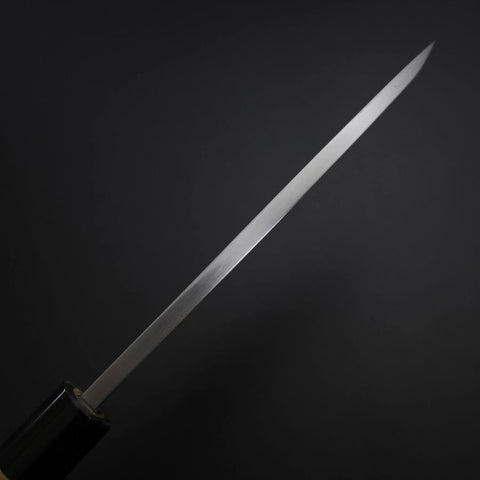 Deba White Steel #2 Kasumi Buffalo Magnolia Handle 180mm-[Musashi]-[Japanese-Kitchen-Knives]