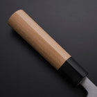 Deba White Steel #2 Kasumi Buffalo Magnolia Handle 180mm-[Musashi]-[Japanese-Kitchen-Knives]