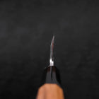 Deba White Steel #2 Kasumi Buffalo Teak Handle 150mm-[Musashi]-[Japanese-Kitchen-Knives]