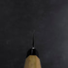 Deba White Steel #2 Kasumi Buffalo Teak Handle 150mm-[Musashi]-[Japanese-Kitchen-Knives]