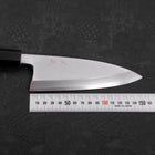 Deba White Steel #2 Kasumi Buffalo Teak Handle 150mm-[Musashi]-[Japanese-Kitchen-Knives]
