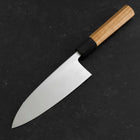 Deba White Steel #2 Kasumi Buffalo Teak Handle 165mm-[Musashi]-[Japanese-Kitchen-Knives]