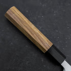 Deba White Steel #2 Kasumi Buffalo Teak Handle 165mm-[Musashi]-[Japanese-Kitchen-Knives]