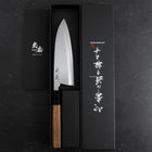 Deba White Steel #2 Kasumi Buffalo Teak Handle 165mm-[Musashi]-[Japanese-Kitchen-Knives]