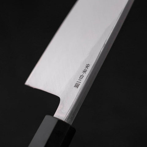 Deba White Steel #2 Kasumi Buffalo Teak Handle 180mm-[Musashi]-[Japanese-Kitchen-Knives]