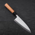 Deba White Steel #2 Kasumi Buffalo Teak Handle 180mm-[Musashi]-[Japanese-Kitchen-Knives]