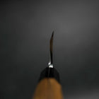 Deba White Steel #2 Kasumi Buffalo Teak Handle 195mm-[Musashi]-[Japanese-Kitchen-Knives]