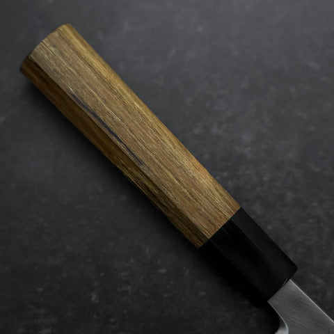 Deba White Steel #2 Kasumi Buffalo Teak Handle 195mm-[Musashi]-[Japanese-Kitchen-Knives]