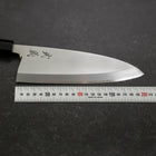 Deba White Steel #2 Kasumi Buffalo Teak Handle 195mm-[Musashi]-[Japanese-Kitchen-Knives]